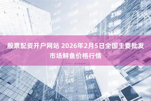 股票配资开户网站 2026年2月5日全国主要批发市场鲟鱼价格行情